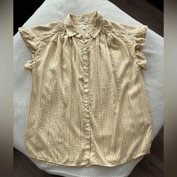 Max Studio Ruffled Button Down Shirt - Picture 4 of 9